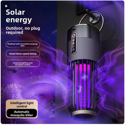Mosquito Killer Lamp – Solar & USB Rechargeable Outdoor Light