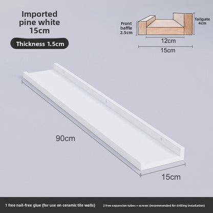 Nordic Solid Wood Wall Shelf