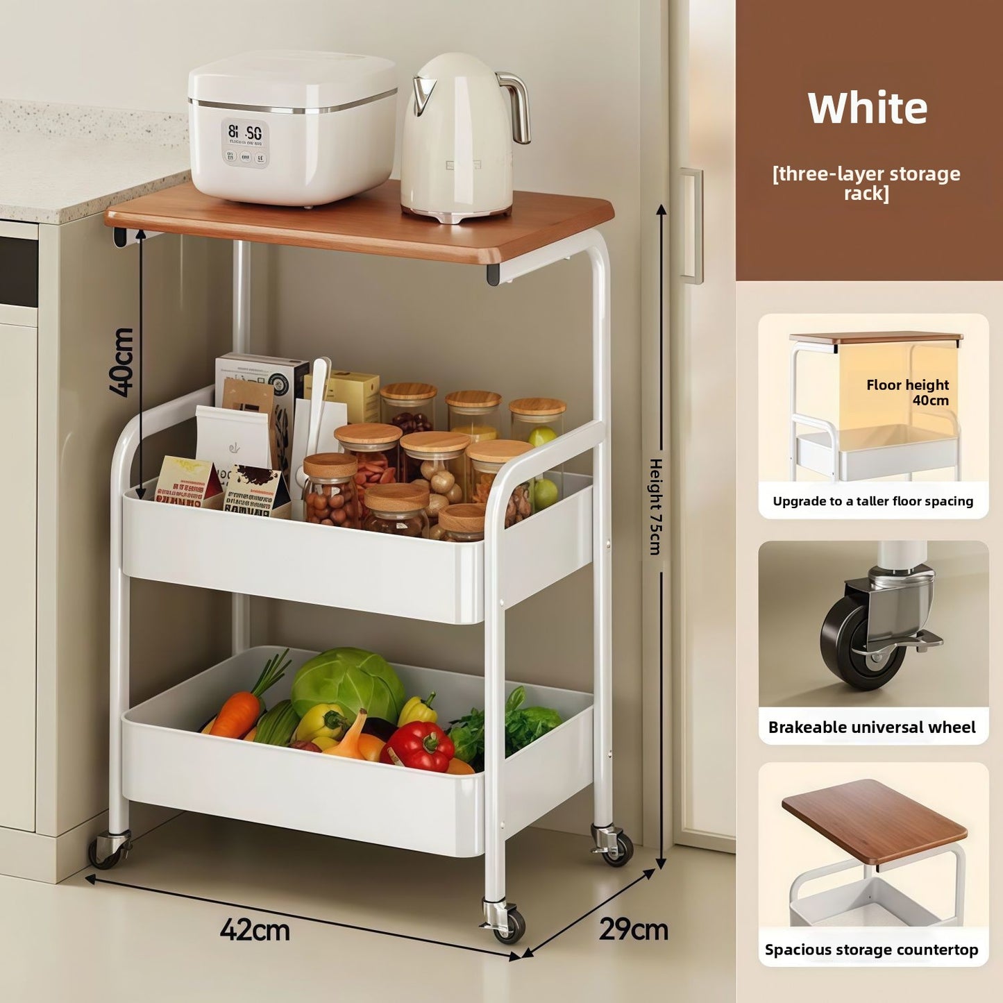 Small cart shelf