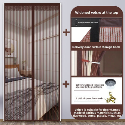 Magnetic Self-Sealing Mosquito Door Curtain