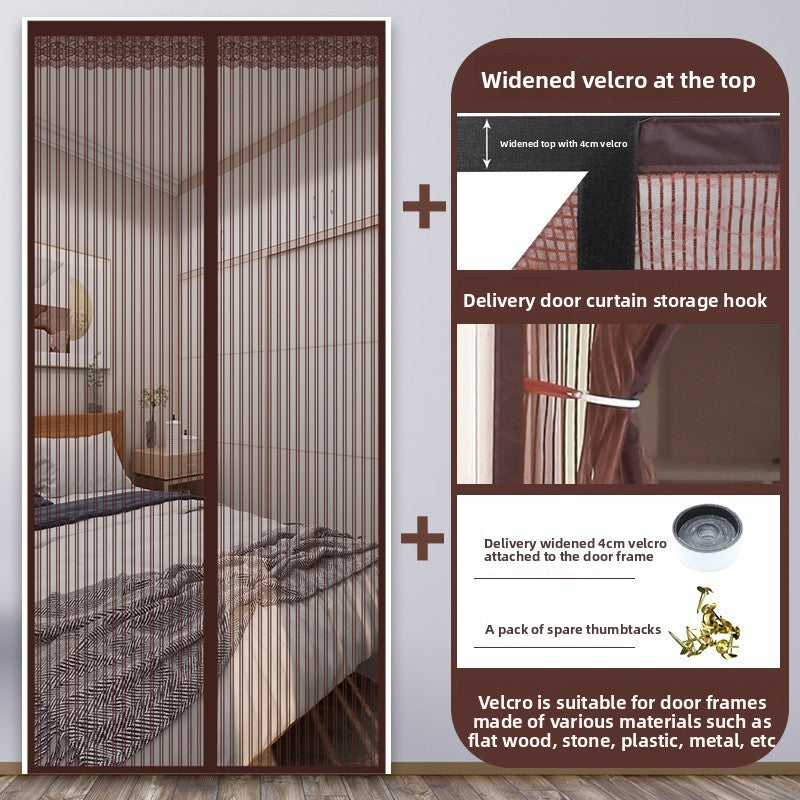 Magnetic Self-Sealing Mosquito Door Curtain