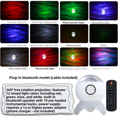 Dream Star Projector Bluetooth Aurora Night Light