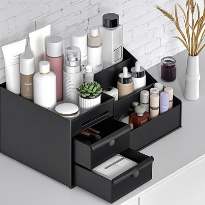 Drawer-Type Makeup Box, Dressing Table, Desktop Cosmetics Storage Box,
