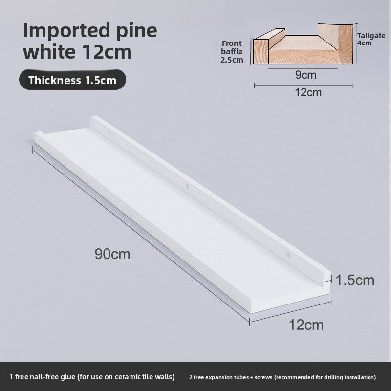 Nordic Solid Wood Wall Shelf