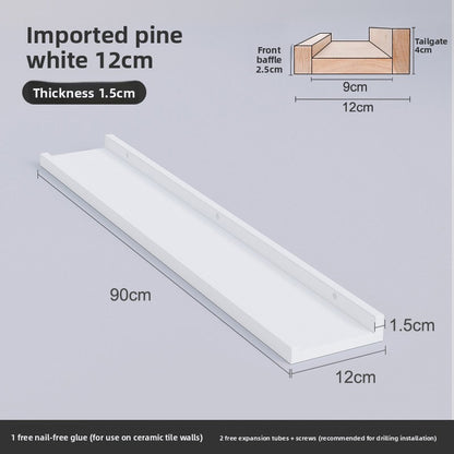 Nordic Solid Wood Wall Shelf