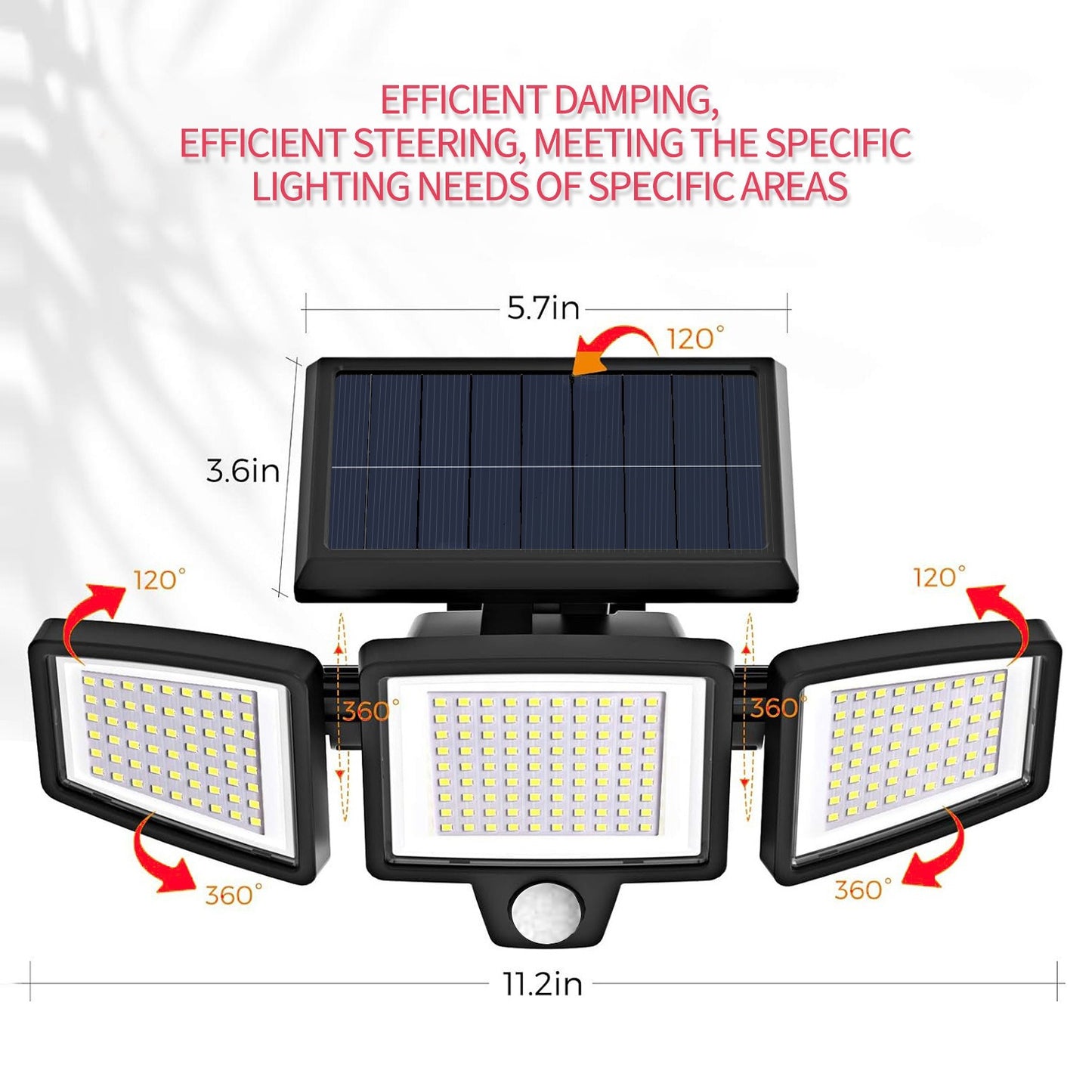 Solar Powered Outdoor Wall Light with Motion Sensor