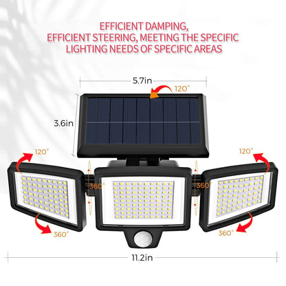 Solar Powered Outdoor Wall Light with Motion Sensor